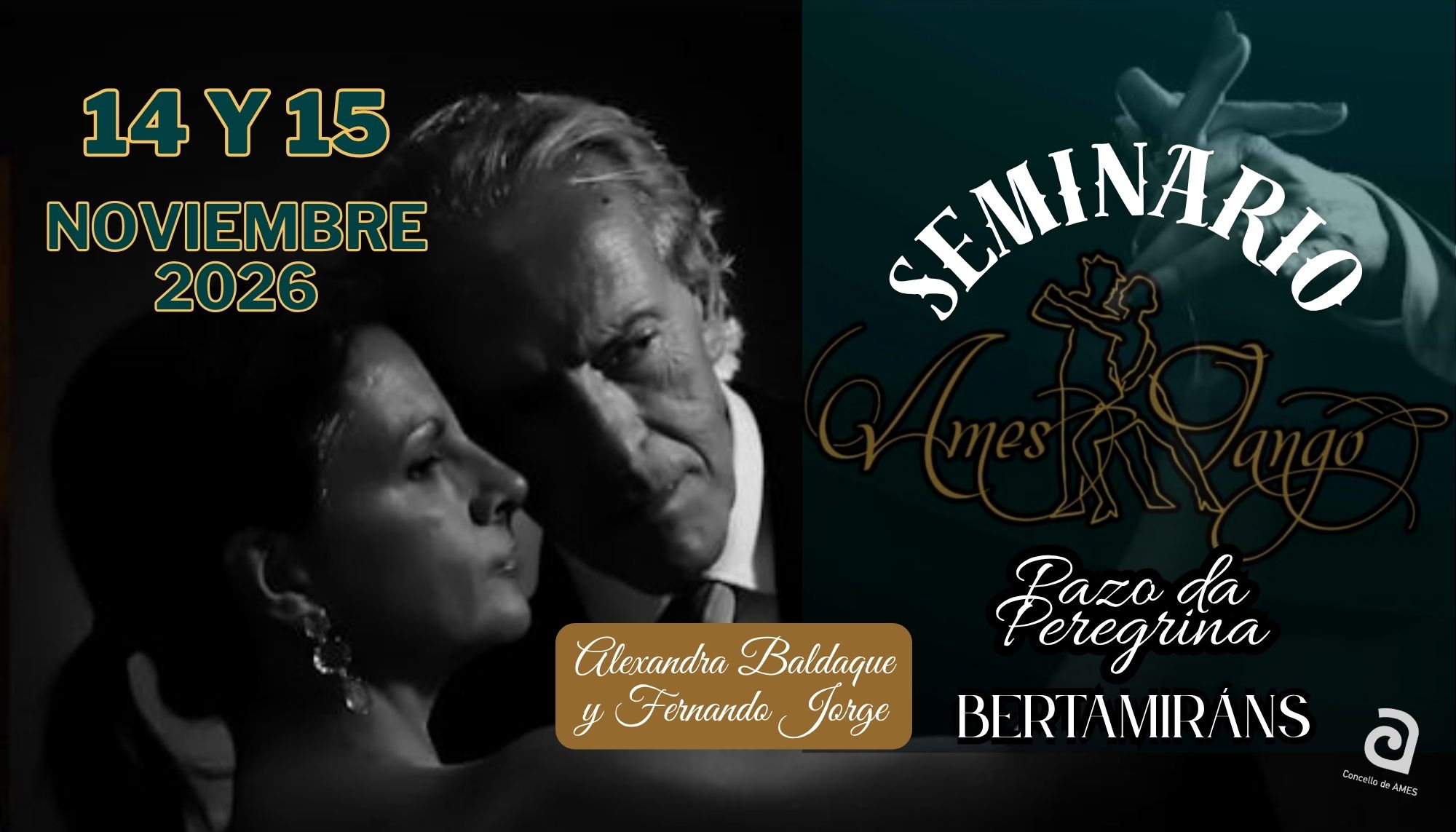 Seminario Intensivo de Tango con Alexandra Baldaque y Fernando Jorge 14 y 15 Noviembre 2026